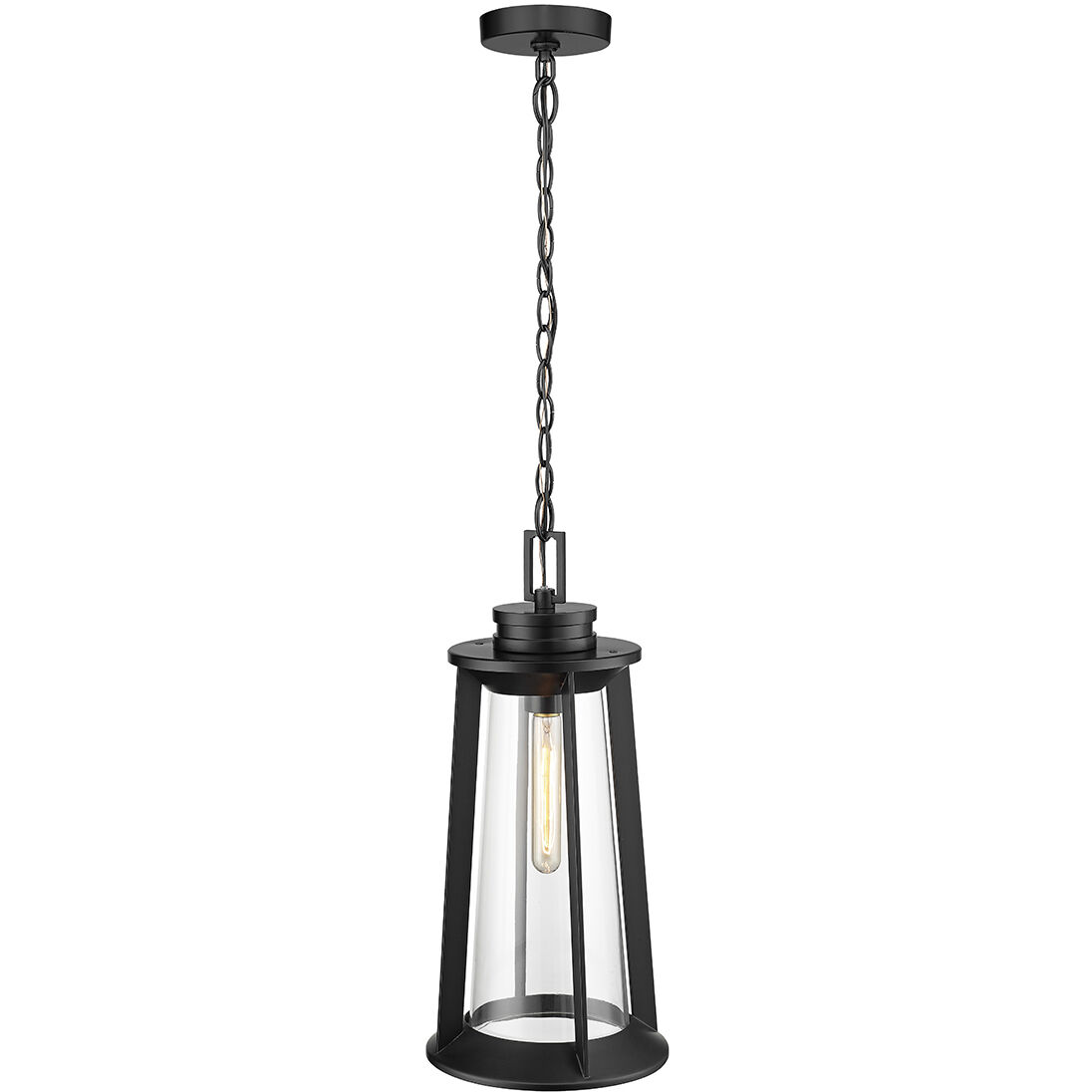 Bolling 1 Light 9.5 inch Powder Coated Black Outdoor Hanging Lantern